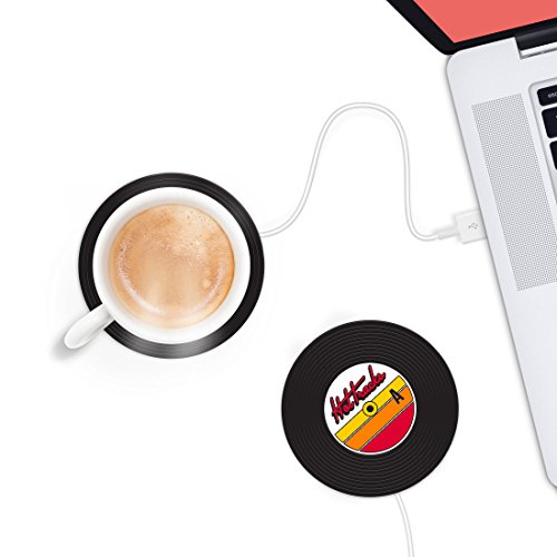 Mustard USB-Tassenwärmer – Schwarze Schallplatte – Hot Tracks - 2