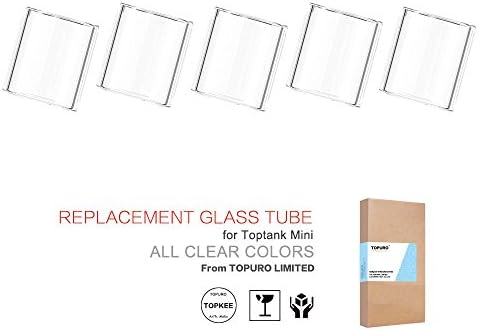 Topkee Toptank mini Glass Tube Transparent Color (5-Pack)