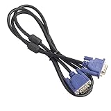 Este cable VGA conecta la PC o la computadora portatil al proyector, monitor LCD y otro sistema de visualizacion de video a traves de conexiones VGA.