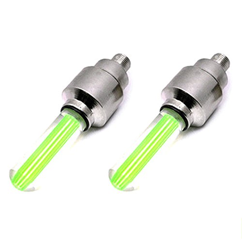 JUYUAN-EU LED Blitzlicht Fahrradreifen-Licht Ventilkappen Lampe Radventil Beleuchtung fÜr Auto Fahrrad MotorRad