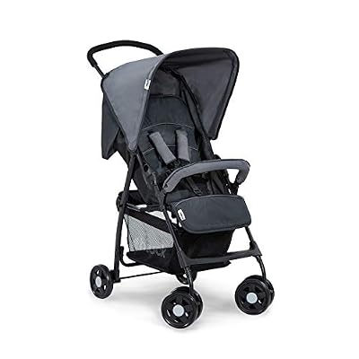 Hauck Sport Poussette de la Naissance à 18 kg avec Position Couchée Pliable Facile et Compacte Barre de Protection Harnais 5 Points Légère - Gris