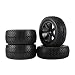 Produktbild Sairis 2 para 85mm 1/10 Geländewagen RC Buggy 5-Speichen-Reifen Vollräder Pin-Reifen (Farbe: Schwarz)