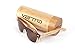 Produktbild Vento Eyewear® modell Sirocco Leopard&Tea - Sonnenbrille aus Bambus / Holz, Entworfen in Italien, mit CE-Zertifikat und UV400 Schutz, Leopard Rahmen braun Objektiv