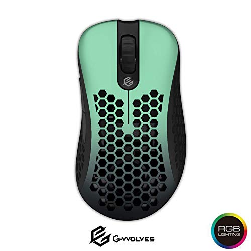 G-Wolves Skoll Ace SK-L3360 - Ratón con Cable para Juegos (hasta 12000 CPI, 7 Botones), RGB (66 g)
