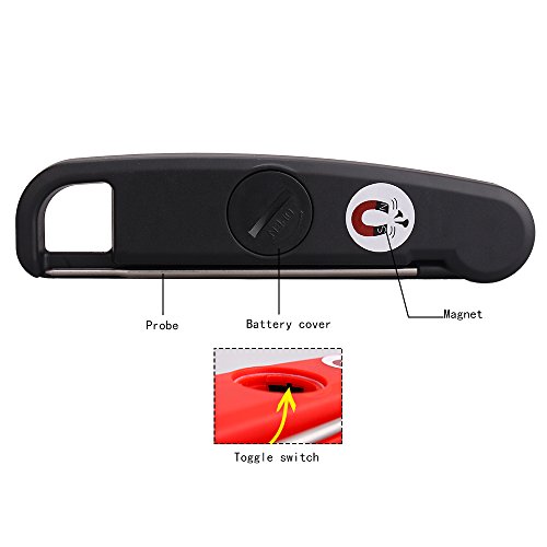 HooYL faltbares Bratenthermometer Fleischthermometer Küchenthermometer Augenblick Digital-Thermometer - 7