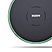 Price comparison product image ESR Wireless Charger, Qi 10W Wireless Charger [Slim&Light][Heat Control] for iPhone Xs/Xs Max/XR/X/iPhone 8/8 Plus Pixel 3/3 XL, Fast-Charging for Galaxy Note 9/ S9/ S9 Plus/S8/ Note 8,Black
