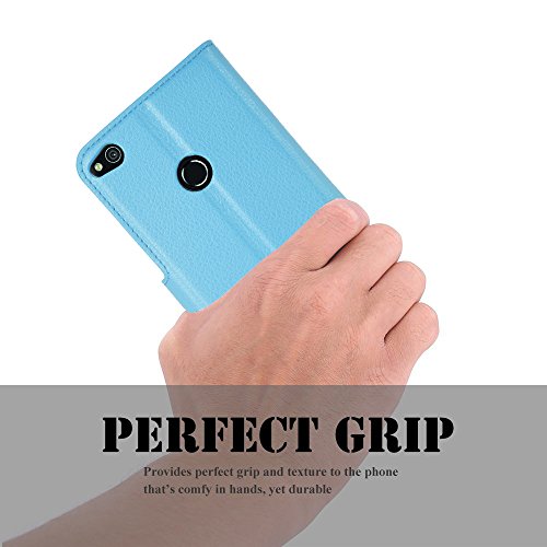 Huawei P8 Lite 2017 Hülle, IVSO Hohe Qualität Advanced Shock Absorption Technology Case Folio Tasche Cover für Huawei P8 Lite 2017 Smartphone (Für Huawei P8 Lite 2017, Blau) - 9
