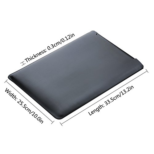 MacBook Air 13 Zoll Laptop Hülle, ZXK CO Luxus Mikrofaser Leder Laptop Tasche Wasserresistente Laptop Hülsen Beutel Abdeckung für MacBook Air &Macbook Pro 13.3 Zoll Ultra Dünn Case Cover mit Mauspad - 3