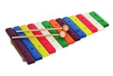 Goldon 11205 - Xylophon Holz 13 farbige Klangplatten