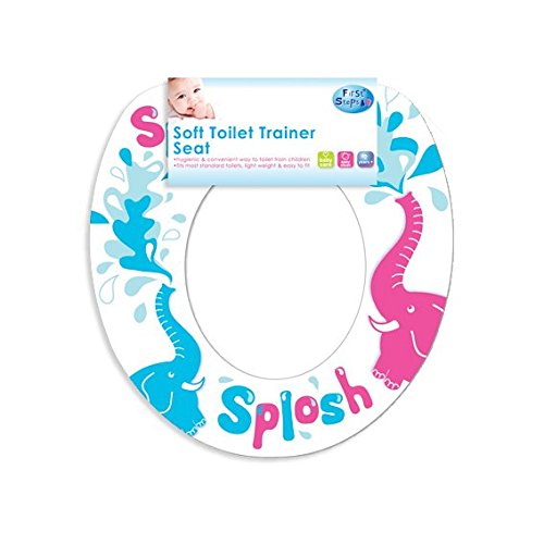 First Steps Childrens, Kids & Infants Soft Toilet Trainer Seat in Playful Elephant Design