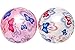 Produktbild 2 Stück PVC Bälle 23 cm, 2 Farben, Butterfly Design, Schmetterling, Fussball, Fußball, Wasserball, Spielball, Beachball