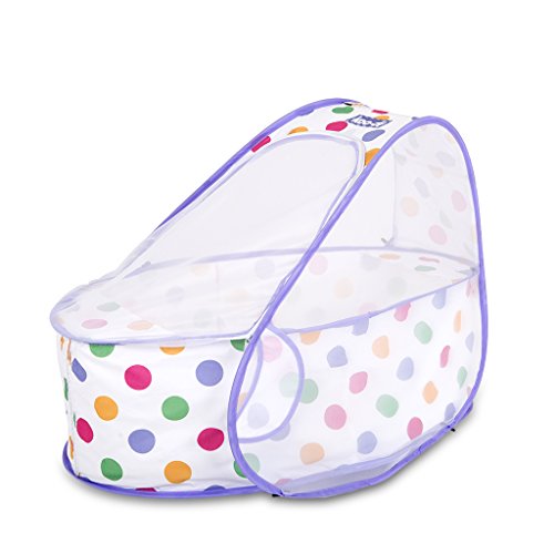 Koo-di Pop Up Mini - Minicuna portátil, unisex, color pastel polka