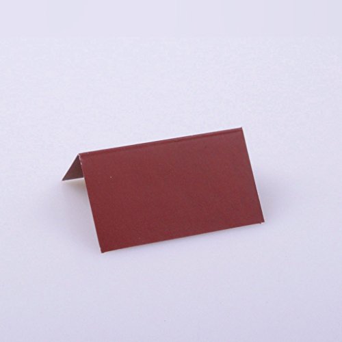 Tischkärtchen - bordeaux - 65x38mm - 12 Stück - 56007 38
