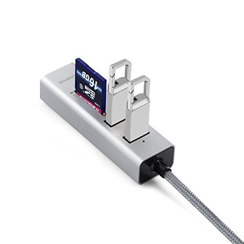 KiWiBiRD 3-Port USB / Micro USB OTG HUB mit SD / Micro SD High Speed Kartenleser Kompatibel mit Windows PC, MacBook und OTG-fähigen Android Geräten - 5