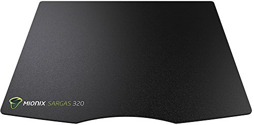 Mionix Sargas Mikrofiber Gaming Pad M (Maße: 320 mm x 260 mm, Erhöhte Reibung für eine bessere Kontrolle) schwarz