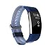 Produktbild kwmobile Armband für Fitbit Charge 2 - Nylon Ersatzarmband Uhrenverschluss ohne Tracker Blau