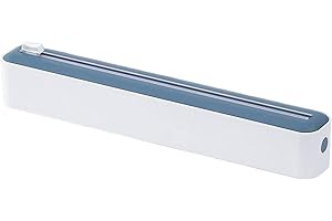 PACIENJO film magnétique avec coupe-capsule - Tiroir - Dévidoir pratique pour film plastique/feuille d'aluminium - Pour cuisine, restaurant