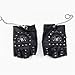 Produktbild NYAOLE Schädel Half Finger Lederhandschuhe Rivet Chain Motorradhandschuhe Shantou Outdoor Sports Fitness Rutschfeste PU Reithandschuhe für Männer