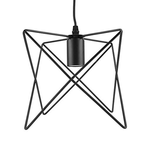 Riuty Lampada a Sospensione E27 Vintage Semplice Stile Birdcage Forma Lampada a Sospensione per corridoi, corridoi e Soggiorno, 90-250 V (Lampadina Non Inclusa)