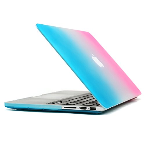 Macbook Pro 13 Retina Hülle,TECOOL [Ultra Slim Serie] Plastik Hartschale Schutzhülle Snap Case und Silicon Tastatur Abdeckung für Apple MacBook Pro 13,3 Zoll – Regenbogen - 5