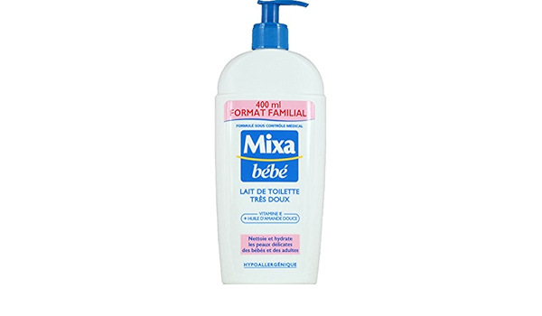 Mixa Bebe Lait De Toilette Tres Doux A La Vitamine E Et Huile D Amande Douce Le Flacon Pompe De 400ml For Multi Item Order Extra Postage Cost Will Be Reimbursed