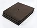 Produktbild atFoliX Sony PlayStation 4 Pro (PS4 Pro) Skin "FX-Leather-Brown" Designfolie Sticker - Feine Leder-Struktur
