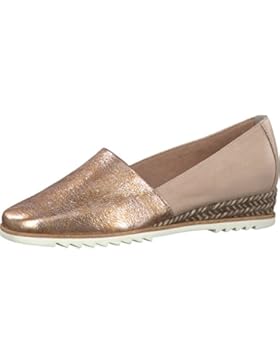 TAMARIS Damen Keil-Slipper Rosa (Metallic)