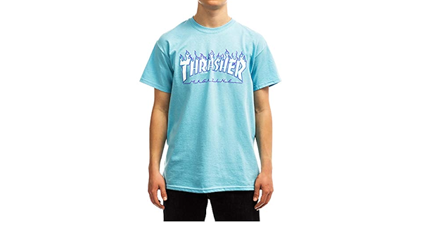 thrasher flame sky blue