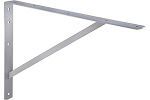 Gedotec Console robuste | Angle de mur | Athéna | Profondeur 300 mm | Heavy Duty Carrier Argent | Capacité de charge 300 kg | Support d'étagère en acier massif | 1 Pièce