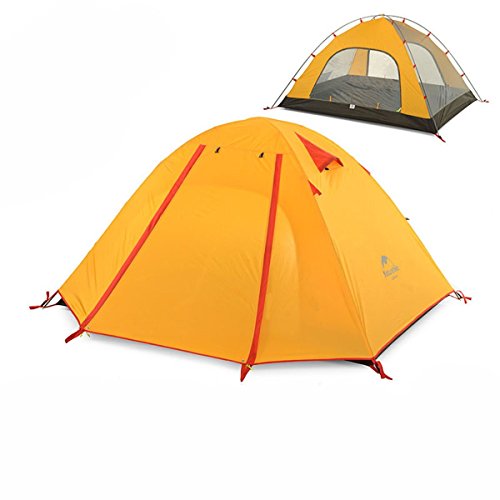 Azarxis 1 2 3 4 Man Person Tent 3 Season Family Easy Up Lightweight Waterproof Ultralight Large Professional Double Layer for Backpacking Camping Hiking