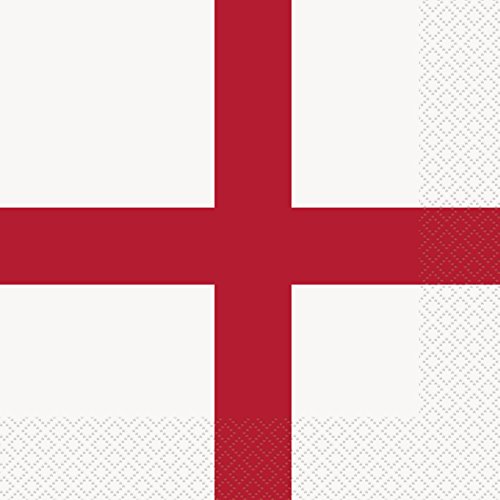 Preisvergleich Produktbild Unique Party Supplies ST George 's Cross England Servietten, 16 Stück