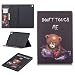 Produktbild LingDan Schutzhülle für Samsung Galaxy Tab S5e T720 / T725 (10,5 Zoll) PU Lederhülle Flip Cover Kettensäge Bär Muster mit Ständer Kartenfächern Brieftasche Anti-Scratch Ledertasche, 09