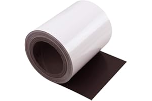 FIRST4MAGNETS MagFlex® Flexible Gloss White Magnetic Sheet for Creating Magnetic Pictures, Artwork, Signs or Displays - 150mm Wide - 1m Length