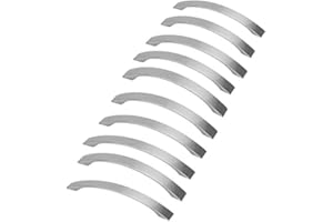 MARGUERASW Lot de 10 poignee de meuble cuisine - chromées- Poignées de porte Nickel Brossé poignee de cuisine poignée cuisine inox entraxe 96mm