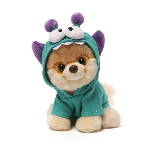 Enesco- Gund-Peluche Cane Boo Orologio E Co, Multicolore, 9x11x12.5 cm, 4056233
