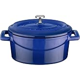 Lava Metal Oval Mini Tencere, Mavi