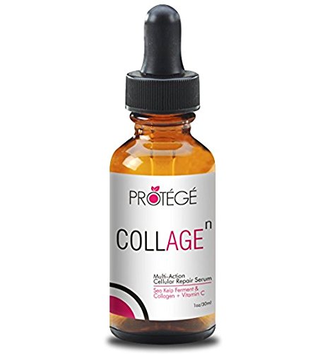 Überbestände! Anti-Aging Kollagen Serum – COLLAGE – Anti-Falten Maske vermindert feine Linien und Hyperpigmentation + hellere Haut + jüngeres Aussehen mit strahlenden Glanz + Niacin Amid + Vit C + Hyaluronsäure