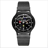 Haisen Van Multi-Function Sports Bracelet Technology Armbänder Bluetooth Herzfrequenzrate rund um Bildschirm wasserdicht,Black
