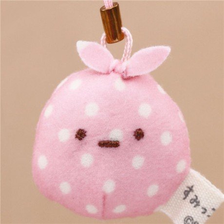 Preisvergleich Produktbild Kawaii rosa Sumikkogurashi Beutel Furoshiki Plüsch-Anhänger