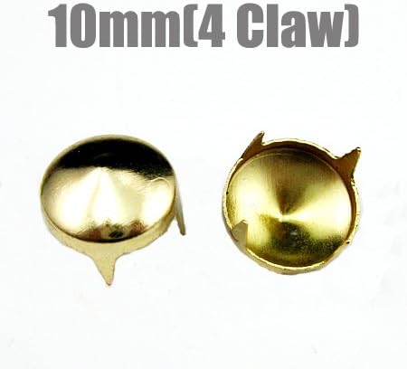 Anagela Kerry 5000 x Round Cone DIY Studs Rivet Nailhead Spots Rock Punk Spike 10mm Glod 10mm Gold