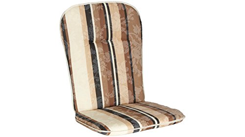 BEST Sesselauflage, (4er Set), (L/B): ca. 96x45 cm 4 Auflagen, braun