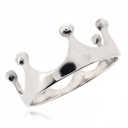 Crown Tiara Princess Ring For Women 925 Sterling Silver Rhodium Plated  Simple, Stylish &Trendy Nickel Free Ring