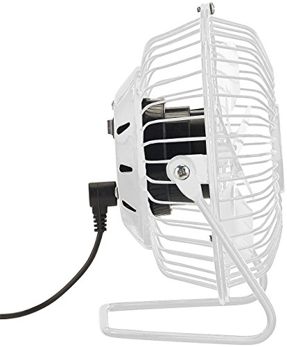 Sichler Haushaltsgeräte Mini-USB-Tischventilator, Vollmetall, neigbar um 360°, 2,5 W, Ø 10 cm - 2