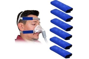 ELITECRAN Fournitures de CPAP, 3 Paire de Housses de Sangle de Masque CPAP, Doublures de Masque CPAP, Coussinets de Confort de Sangle CPAP, Coussinets Faciaux CPAP