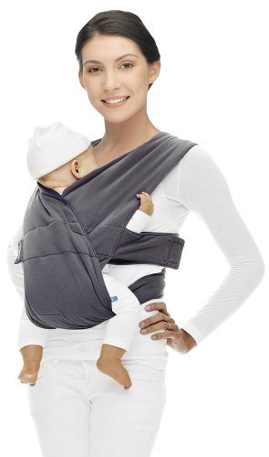 Wallaboo Infant Baby Carrier Cross, Font Carrier for Newborn - Moonless Night
