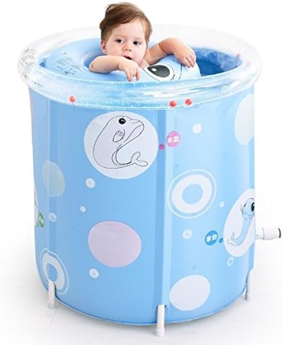 Inflatable bathtub, baby swimming pool Toddler Bath barrel child Thickening Insulation Bracket Swimming bucket ( Color : #1 )