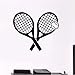 Produktbild Lvabc Tennis Sport Wandtattoo Vinyl Tennis Sport Spiel Wandaufkleber Sport Raumdekor Tennis Ball Wandkunst Wand Gym Aufkleber 42X36 Cm