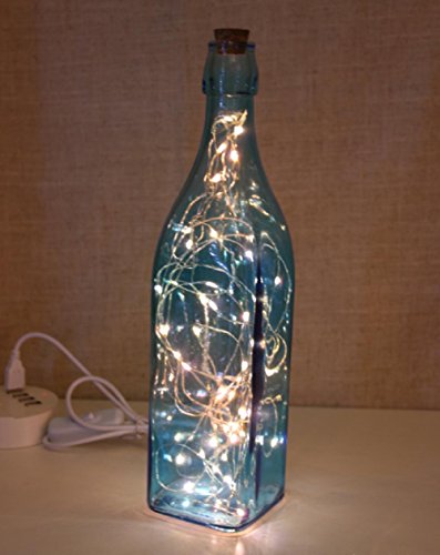 Preisvergleich Produktbild HAILONGWANG Glasflasche LED Licht Moderne kreative quadratische Tischlampe Nachtlicht , B