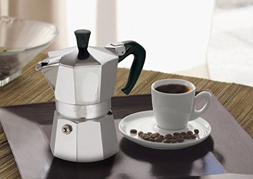 ducomi® Haus – Moka Express 1 tazza silber / schwarz - 6