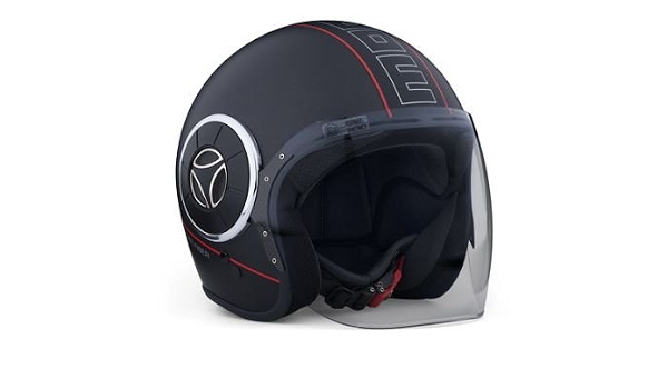 Casco Design Momo Frost, Mangusta, colore: nero : Auto e Moto